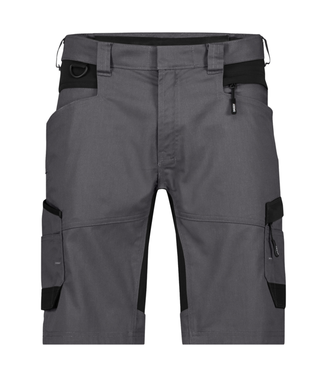 DASSY Axis NEXT D-Flex Korte Werkbroek Stretch Grijs/Zwart