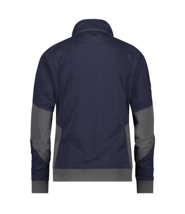 DASSY Velox NEXT D-Flex Dames Werktrui met Rits Donkerblauw/Grijs