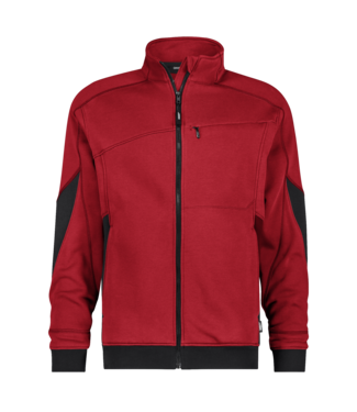DASSY DASSY Velox NEXT D-Flex Werktrui met Rits Rood/Zwart