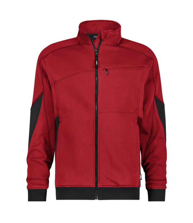DASSY Velox NEXT D-Flex Werktrui met Rits Rood/Zwart