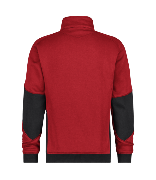 DASSY Velox NEXT D-Flex Werktrui met Rits Rood/Zwart