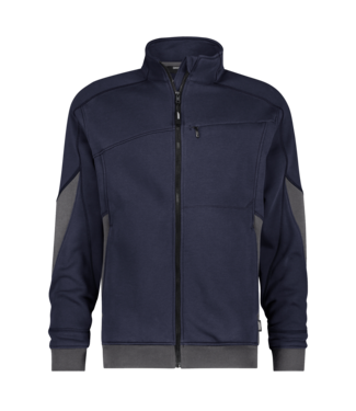 DASSY DASSY Velox NEXT D-Flex Werktrui met Rits Donkerblauw/Grijs