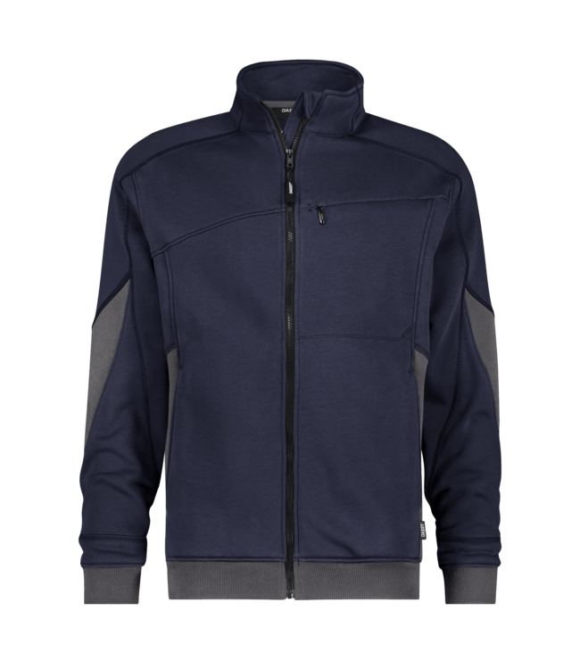 DASSY Velox NEXT D-Flex Werktrui met Rits Donkerblauw/Grijs