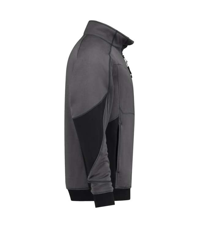 DASSY Velox NEXT D-Flex Werktrui met Rits Grijs/Zwart