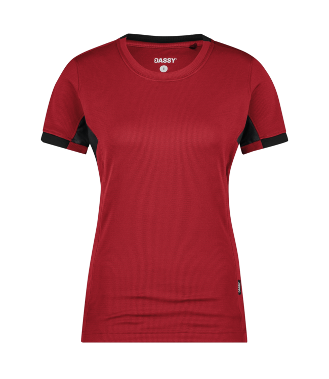 DASSY Nexus NEXT D-Flex Dames T-Shirt Rood/Zwart