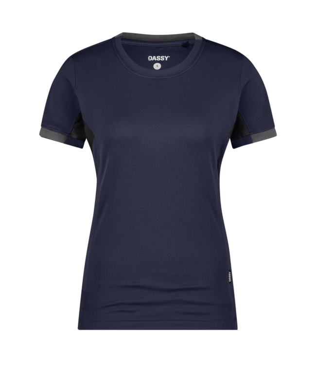 DASSY Nexus NEXT D-Flex Dames T-Shirt Donkerblauw/Grijs