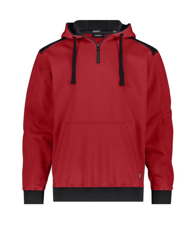 DASSY Indy NEXT DNA Sweater met Capuchon Rood/Zwart