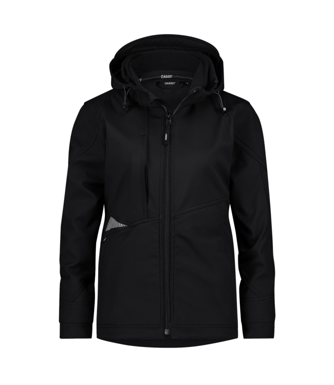 DASSY Gravity NEXT D-FX Dames Softshell Werkjas Zwart/Grijs