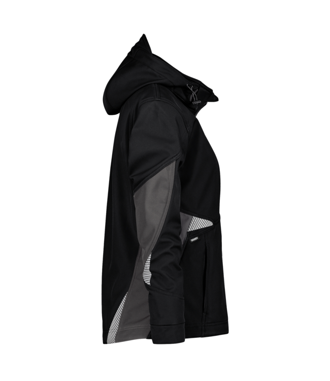 DASSY Gravity NEXT D-FX Dames Softshell Werkjas Zwart/Grijs