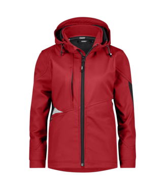 DASSY DASSY Gravity NEXT D-FX Dames Softshell Werkjas Rood/Zwart
