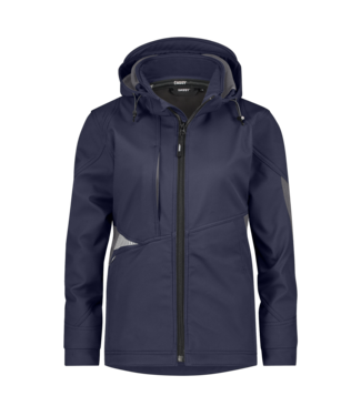DASSY DASSY Gravity NEXT D-FX Dames Softshell Werkjas Donkerblauw/Grijs