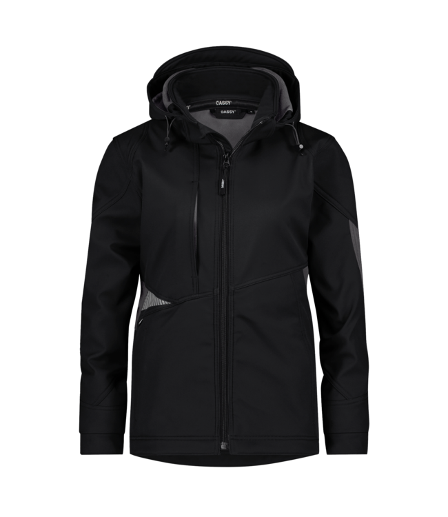 DASSY Gravity NEXT D-FX Dames Softshell Werkjas Zwart