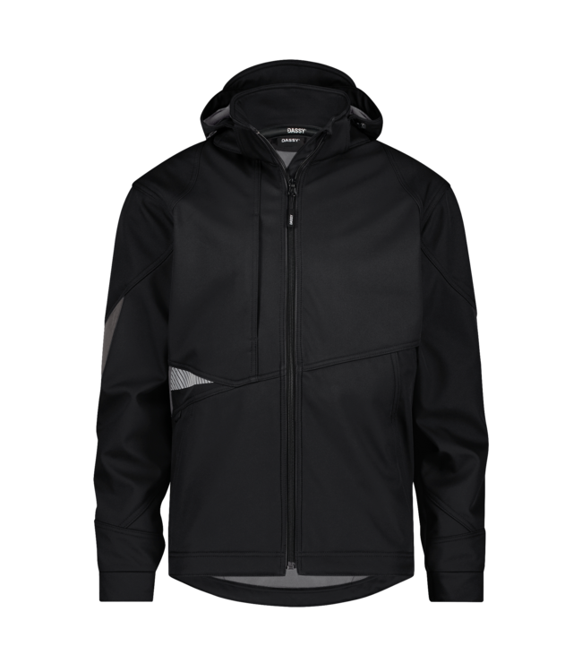 DASSY Gravity NEXT D-FX Softshell Werkjas Zwart/Grijs