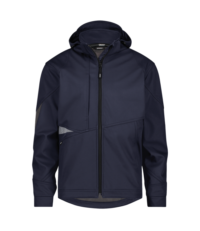DASSY Gravity NEXT D-FX Softshell Werkjas Donkerblauw/Grijs