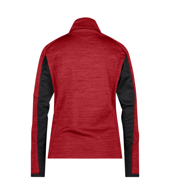DASSY Convex NEXT D-Flex Dames Fleece Werktrui met Rits Rood/Zwart