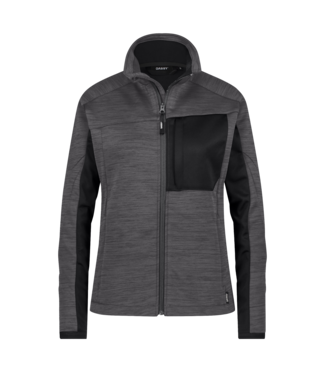 DASSY DASSY Convex NEXT D-Flex Dames Fleece Werktrui met Rits Grijs/Zwart