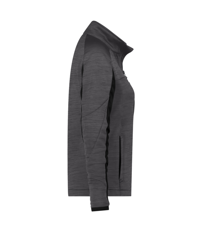 DASSY Convex NEXT D-Flex Dames Fleece Werktrui met Rits Grijs/Zwart