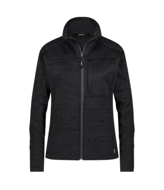 DASSY DASSY Convex NEXT D-Flex Dames Fleece Werktrui met Rits Zwart