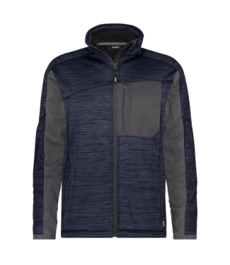 DASSY DASSY Convex NEXT D-Flex Fleece Werktrui met Rits Donkerblauw/Grijs