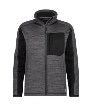 DASSY DASSY Convex NEXT D-Flex Fleece Werktrui met Rits Grijs/Zwart