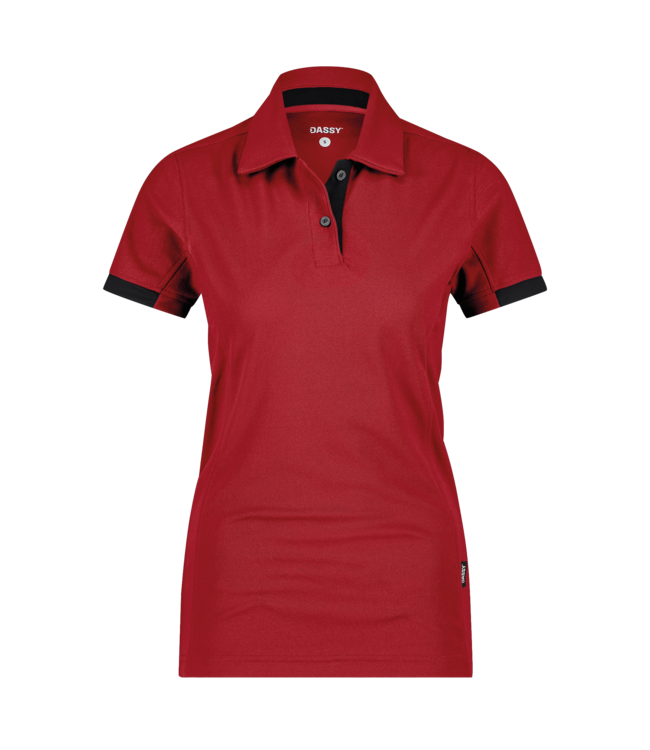DASSY Traxion NEXT D-Flex Dames Werkpolo Rood/Zwart