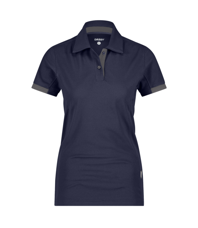 DASSY Traxion NEXT D-Flex Dames Werkpolo Donkerblauw/Grijs