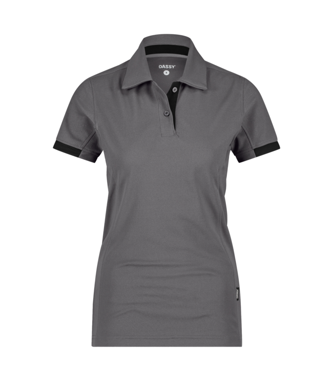 DASSY Traxion NEXT D-Flex Dames Werkpolo Grijs/Zwart