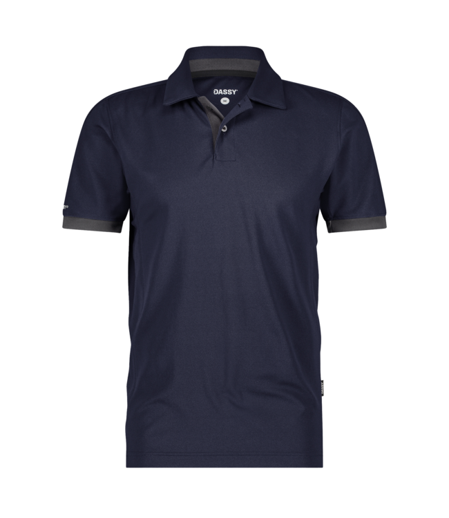 DASSY Traxion NEXT D-Flex Werkpolo Donkerblauw/Grijs