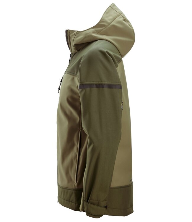 Snickers 1226 Softshell Stretch Werkjas Khaki Groen