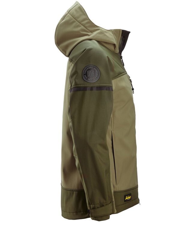 Snickers 1226 Softshell Stretch Werkjas Khaki Groen