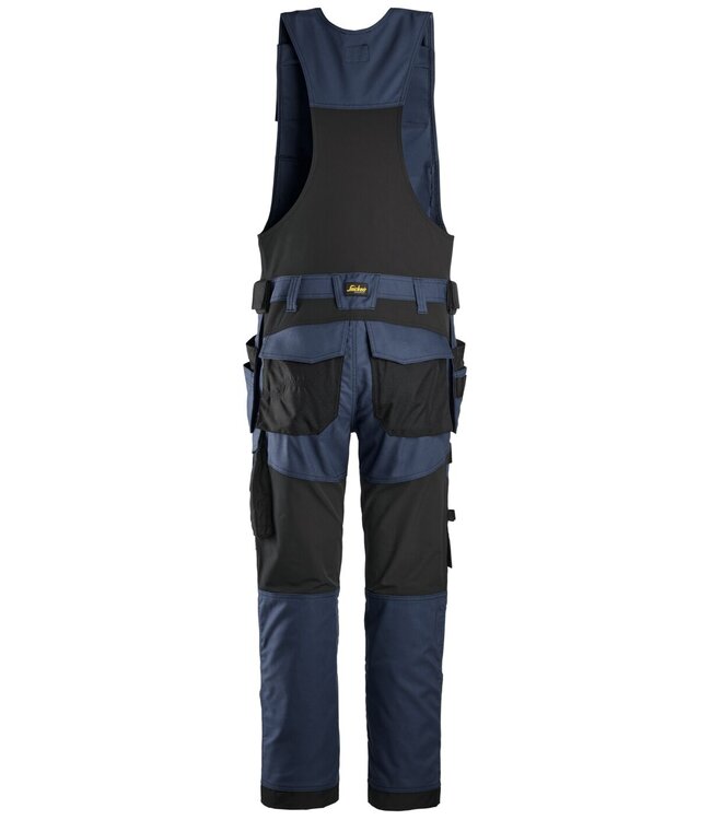 Snickers 6014 Canvas Bodybroek Stretch Holsterzakken Donkerblauw