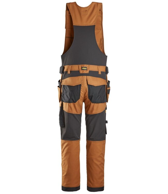 Snickers 6014 Canvas Bodybroek Stretch Holsterzakken Bruin/Zwart