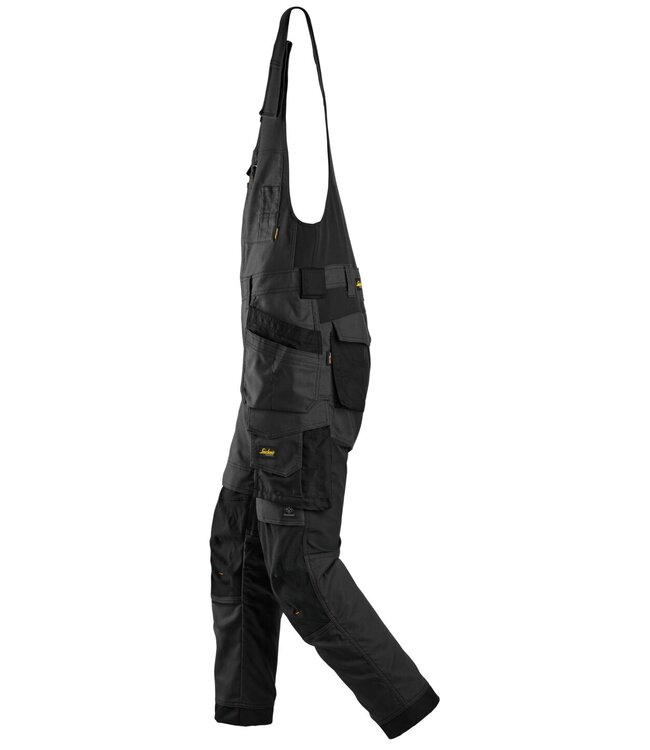 Snickers 6014 Canvas Bodybroek Stretch Holsterzakken Zwart