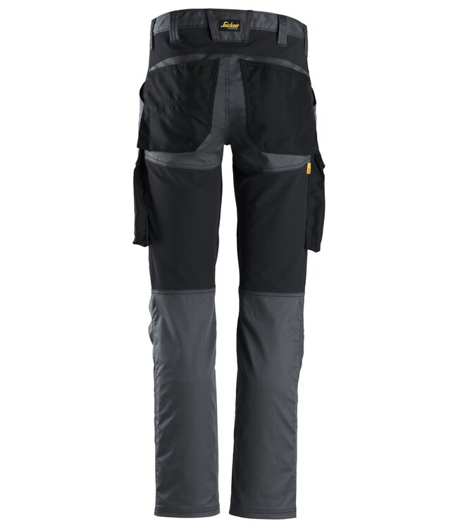 Snickers 6803 Werkbroek Stretch AllroundWork Staalgrijs/Zwart