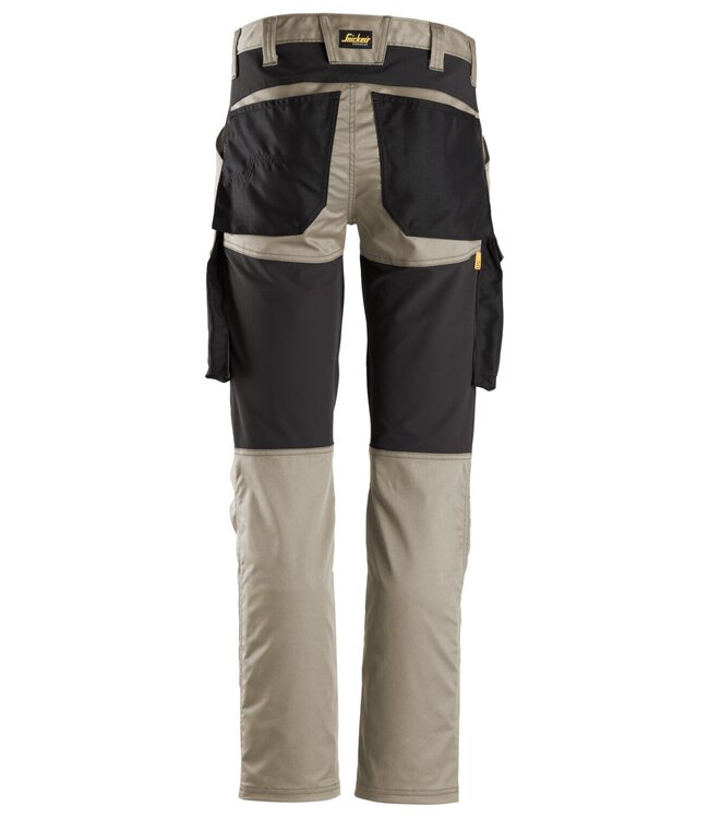 Snickers 6803 Werkbroek Stretch AllroundWork Khaki/Zwart