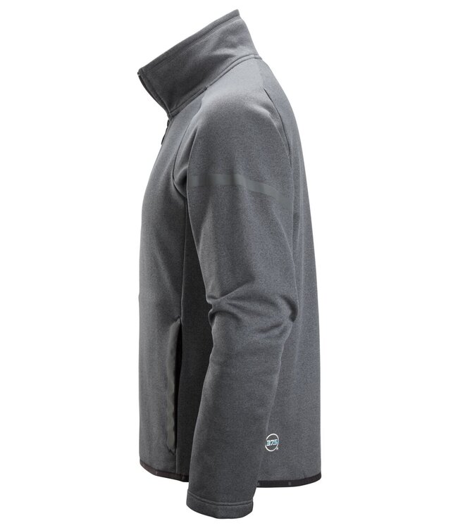 Snickers 8051 37.5 Fleece Werktrui Vest Staalgrijs/Zwart