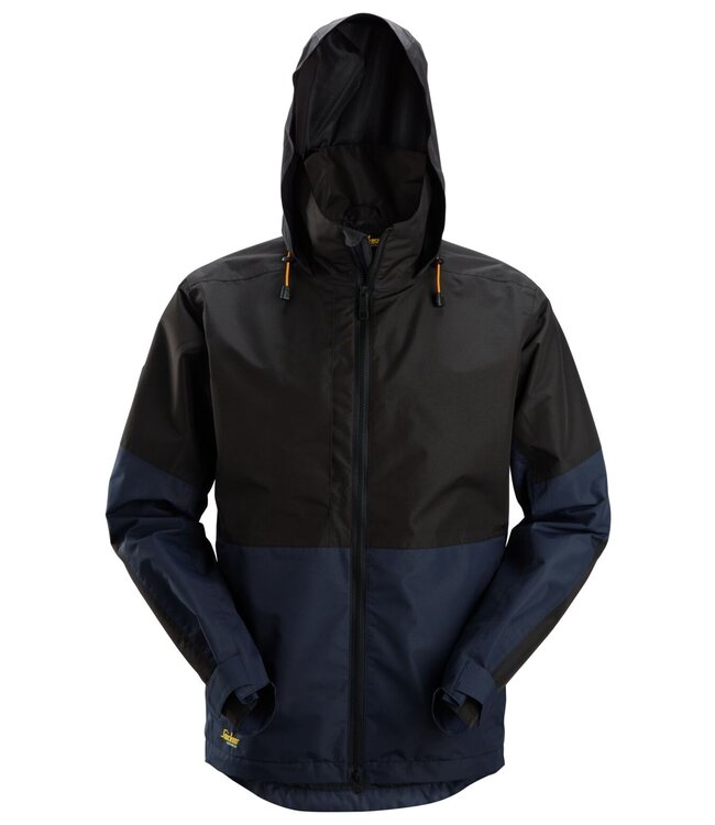 Snickers 1304 Waterdichte Shell Werkjas Donkerblauw/Zwart