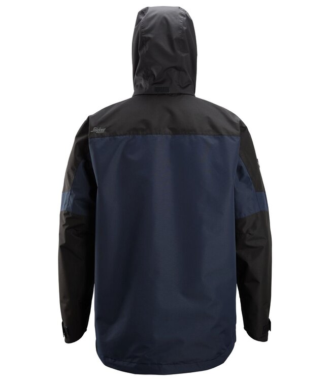 Snickers 1304 Waterdichte Shell Werkjas Donkerblauw/Zwart