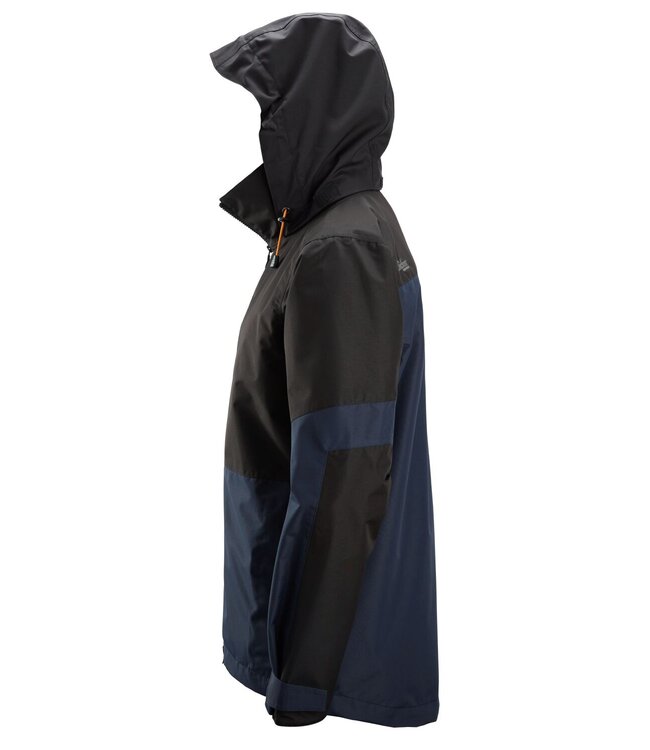 Snickers 1304 Waterdichte Shell Werkjas Donkerblauw/Zwart