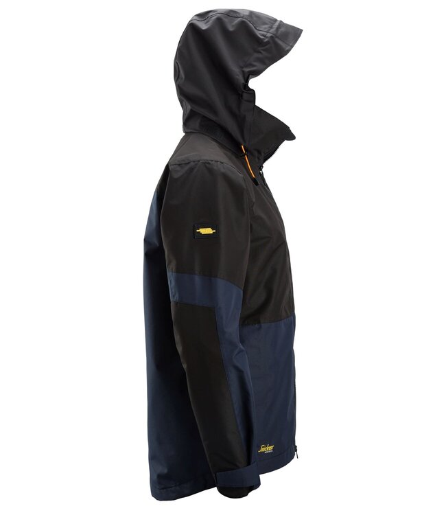 Snickers 1304 Waterdichte Shell Werkjas Donkerblauw/Zwart