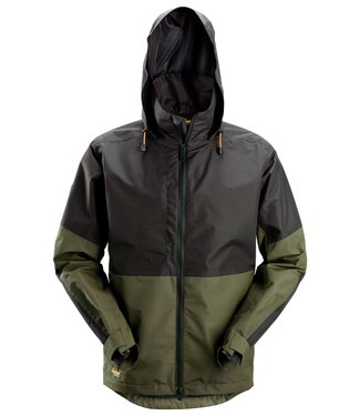 Snickers Workwear Snickers 1304 Waterdichte Shell Werkjas Khaki Groen/Zwart
