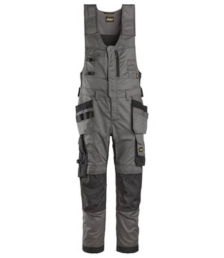 Snickers Workwear Snickers 6012 Bodybroek Stretch Holsterzakken Staalgrijs/Zwart