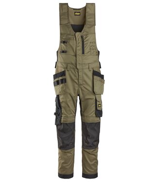 Snickers Workwear Snickers 6012 Bodybroek Stretch Holsterzakken Khaki Groen