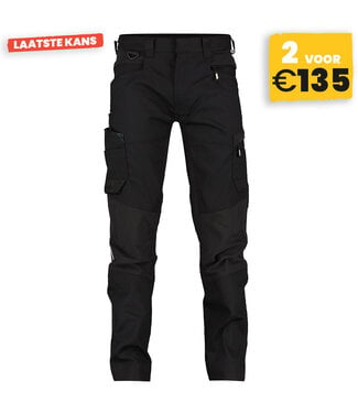 DASSY DASSY Helix D-Flex Werkbroek Stretch Zwart