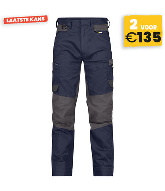 DASSY DASSY Helix D-Flex Werkbroek Stretch Donkerblauw/Grijs