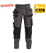 DASSY Flux D-Flex Werkbroek Stretch Grijs/Zwart