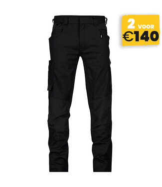 DASSY DASSY Helix NEXT D-Flex Werkbroek Stretch Zwart