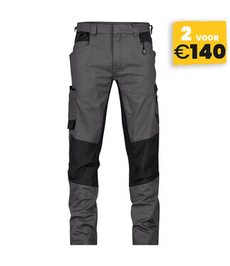 DASSY DASSY Helix NEXT D-Flex Werkbroek Stretch Grijs/Zwart