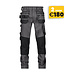 DASSY Flux NEXT D-Flex Werkbroek Stretch Grijs/Zwart