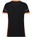 DASSY Tampico Dames T-Shirt Zwart/Oranje